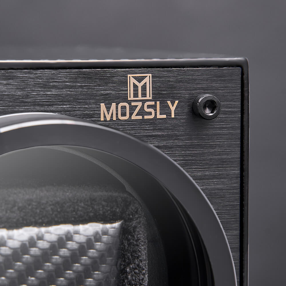 MOZSLY® Black Knight Single Watch Winder -Black Carbon Brazed Piano Paint -- MOZSLY