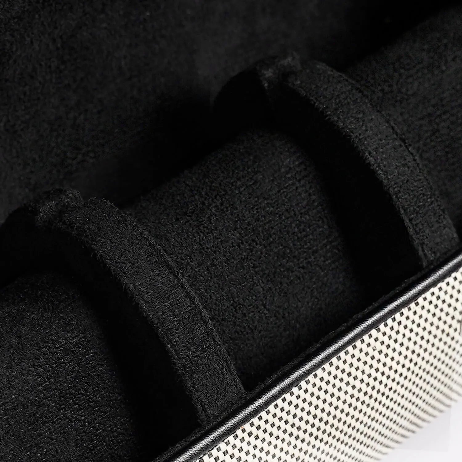 MOZSLY Travel Watch Roll for 3 Watches-Elegant Black-White -Watch Roll- Mozsly