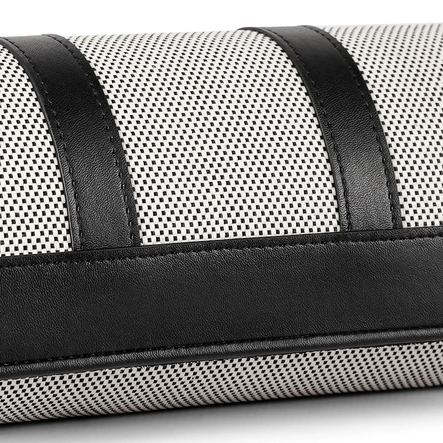 MOZSLY Travel Watch Roll for 3 Watches-Elegant Black-White -Watch Roll- Mozsly