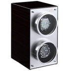 MOZSLY® Double Watch Winder - Red Wood Box Piano Paint -- MOZSLY
