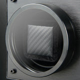 MOZSLY® Black Knight Double Watch Winder - Black Leather_05
