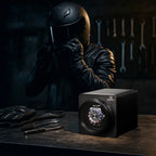 MOZSLY® Black Knight Single Watch Winder - Black Leather -- MOZSLY