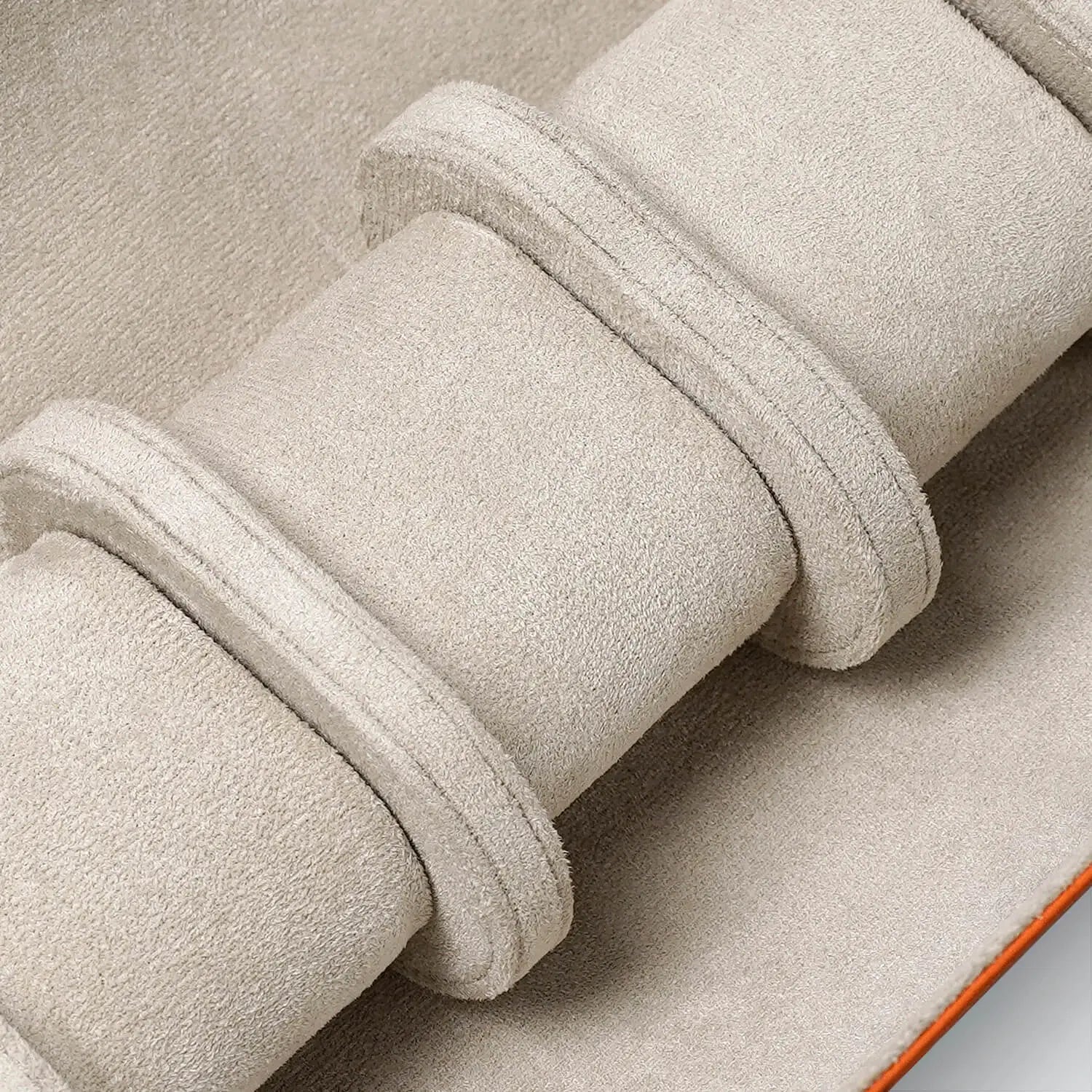 best luxury leather 3 watch roll-Orange_03